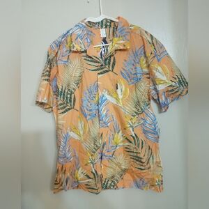 Palmwave Men's Short Sleeve Hawaiian Shirt NWT